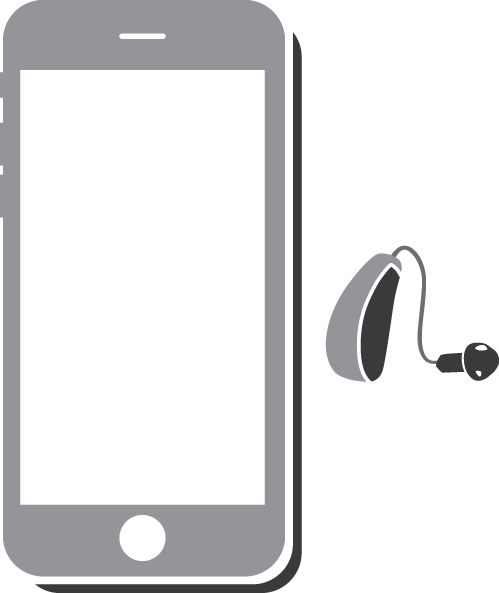iphone hearing aid drawing
